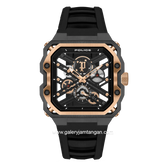 POLICE PEWGM0072002 Black Rosegold Rubber Strap