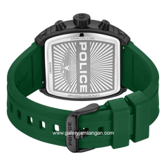 POLICE PEWGO0063103 Green Grey Silicone Strap
