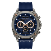 POLICE BOLT PEWGO2240203 Chronograph Blue Silicone Strap