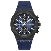 POLICE PEWGQ0082001 Chronograph Blue Black Rubber Strap