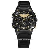 POLICE BATMAN PEWGQ0089902 Limited Edition Black Gold Rubber Strap
