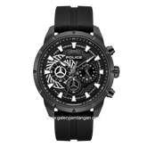 POLICE NEIST PEWGQ0092701 Chronograph Black Silicone Strap