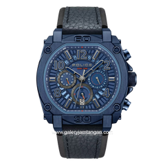 POLICE PEWJF0021904 Multifunction Blue Leather Strap