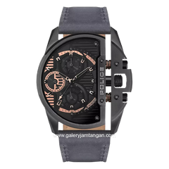 POLICE PEWJF2203603 Multifunction Black Leather Strap