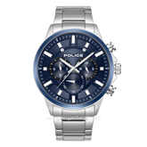 POLICE KISMET PEWJK2195140M Silver Dial Blue Stainless Steel Strap