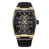 POLICE PEWJQ0004540 Black Gold Rubber Strap