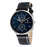 PIERRE CARDIN BONNE NOUVELLE M-CBN.3065 Black Silver Leather Strap