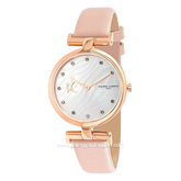 PIERRE CARDIN MADELEINE W-CMD.3550 Pink Rosegold Dial Silver Leather Strap