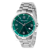PIERRE CARDIN MONTROUGE CMR.0004 Silver Dial Green Stainless Steel