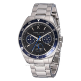 PIERRE CARDIN NAVAL ACADEMY CF.1004.MS.3 Silver Dial Black Stainless Steel