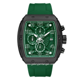 POLICE PEWGO0063103 Green Grey Silicone Strap