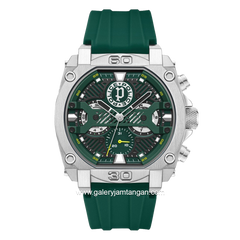 POLICE PEWGQ0040002 Green Silver Rubber Strap