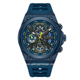 POLICE PEWGQ0054302 Blue Multifunction Rubber Strap