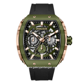 POLICE PEWGQ0063003 Black Green Ruber Strap