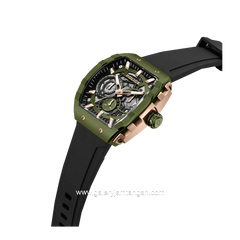 POLICE PEWGQ0063003 Black Green Ruber Strap