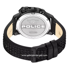 POLICE PEWJD0021701 Full Black Leather Strap