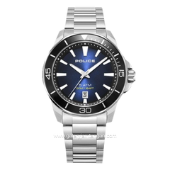 POLICE PEWJH0021402 Silver Dial Blue Stainless Steel