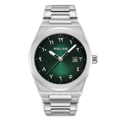 POLICE PEWJH2228001 Silver Dial Green Stainless Steel