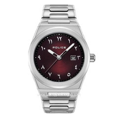 POLICE PEWJH2228003 Silver Dial Red Stainless Steel