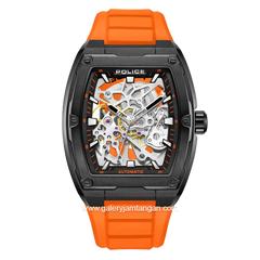 POLICE PEWJR0005901 Orange Black Automatic Rubber Strap