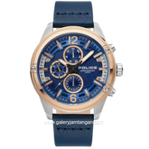 POLICE PL.15665JSTR/03 Dial Blue Leather Strap
