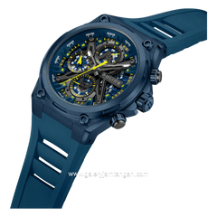 POLICE PEWGQ0054302 Blue Multifunction Rubber Strap