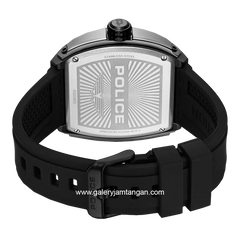 POLICE PEWGQ0063001 Black Silver Rubber Strap