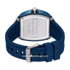 POLICE PEWGQ0063002 Blue Silver Rubber Strap