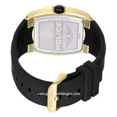 POLICE PEWJQ0004540 Black Gold Rubber Strap