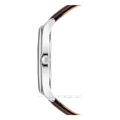 POLICE PL.16022JS/04 Brown Silver Leather Strap