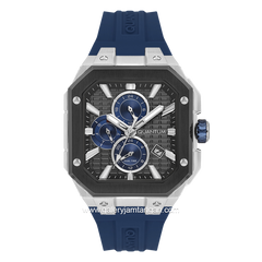 QUANTUM PWG1235.359 Blue Navy Rubber Strap