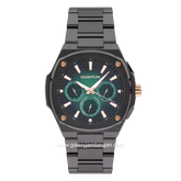 QUANTUM ADG1032.070 Black Dial Green Multifunction Stainless Steel