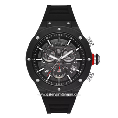 QUANTUM HNG1083.051 Full Black Rubber Strap