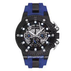 QUANTUM HNG535.659 Blue Black Rubber Strap