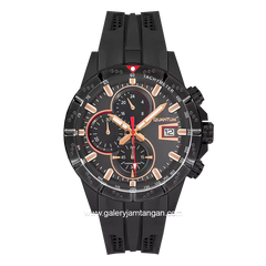 QUANTUM HNG893.851 Chronograph Black Rubber Strap