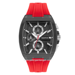 QUANTUM HNG997.068 Red Black Multifunction Rubber Strap