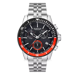 QUANTUM PWG1036.360 Silver Dial Black Stainless Steel