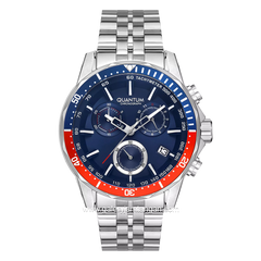 QUANTUM PWG1036.390 Silver Dial Blue Stainless Steel