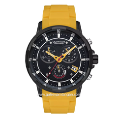 QUANTUM PWG714.654 Yellow Black Chronograph Rubber