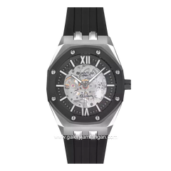 QUANTUM QMG1074.051 Automatic Black Silver Rubber Strap