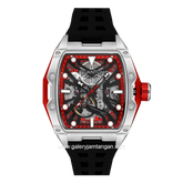 QUANTUM QMG1103.351 Automatic Black Silver Rubber Strap