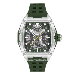 QUANTUM QMG1103.355 Automatic Green Silver Rubber Strap