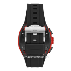 QUANTUM HNG1102.651 Black Red Rubber Strap