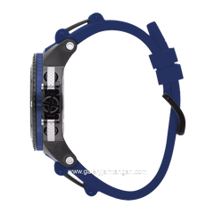QUANTUM HNG535.659 Blue Black Rubber Strap
