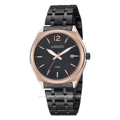 LORENZO R 5107 M Black Rosegold Stainless Steel
