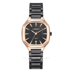 LORENZO R 7129 L Black Rosegold Stainless Steel
