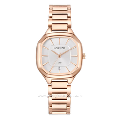 LORENZO R 7129 L Rosegold Dial White Stainless Steel