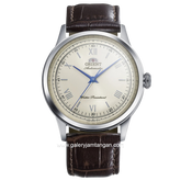 ORIENT RA-BB0003Y30B BAMBINO Automatic Brown Silver Dial Gold Leather Strap