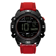 REEBOK RV-ADT-G9-PBIR-BB Red Black Rubber Strap