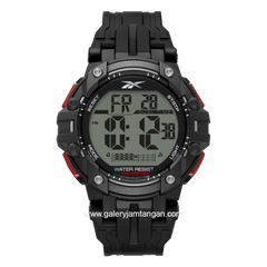 REEBOK RV-CRO-G9-PBPB-WR Black List Red Rubber Strap